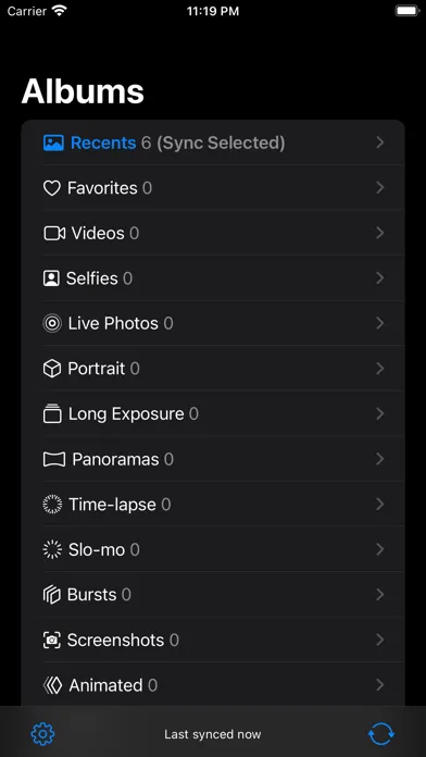 ภาพหน้าจอของ SnapSync+