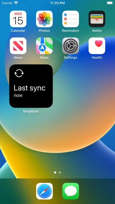 ภาพหน้าจอของ SnapSync+