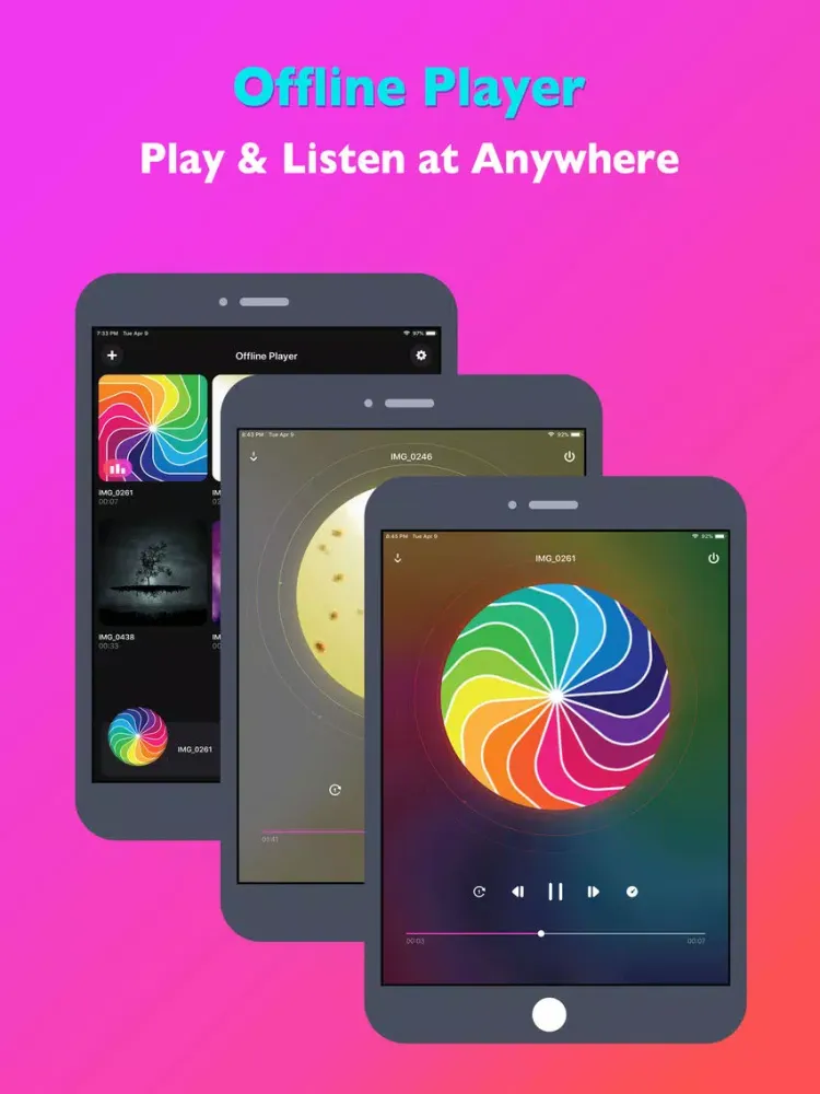 Offline Cloud MP3 Music Player iPad  स्क्रीनशॉट