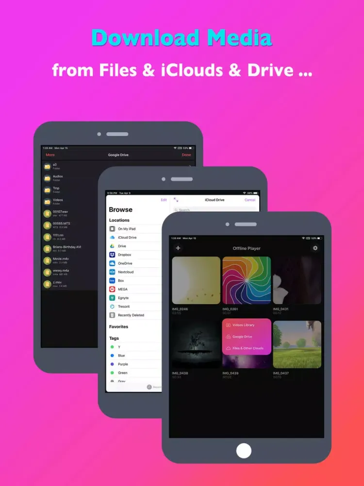Offline Cloud MP3 Music Player iPad  स्क्रीनशॉट