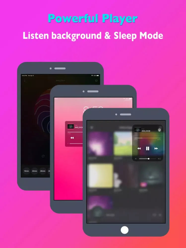 Offline Cloud MP3 Music Player iPad  स्क्रीनशॉट