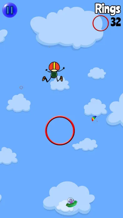 Ảnh chụp màn hình của Parachute Pete (Ad Supported)