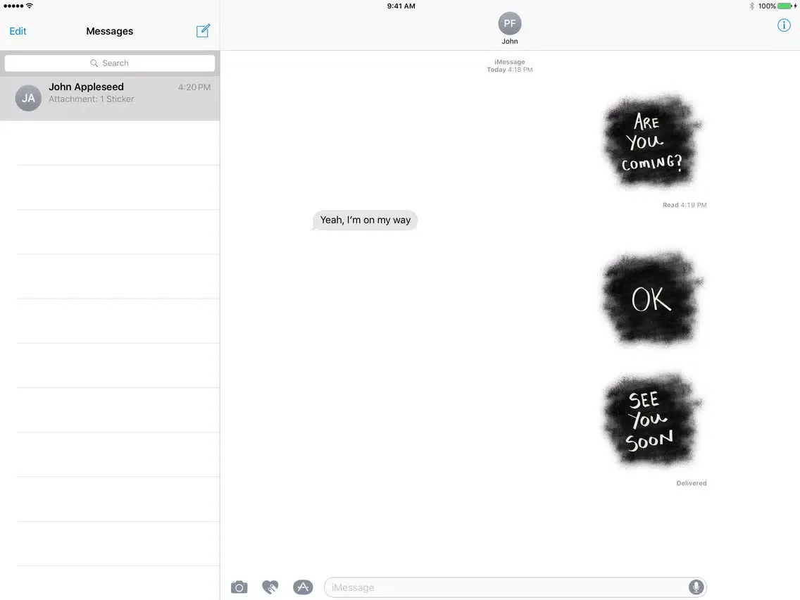 Capturas de pantalla de Bold Words - Text Stickers for iMessage iPad 