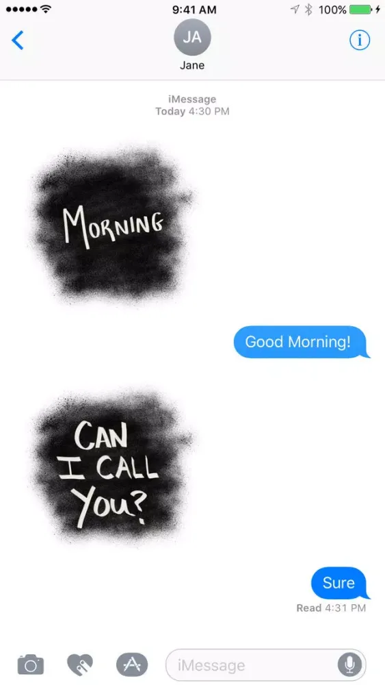 Capturas de pantalla de Bold Words - Text Stickers for iMessage
