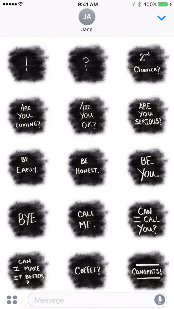 Capturas de pantalla de Bold Words - Text Stickers for iMessage