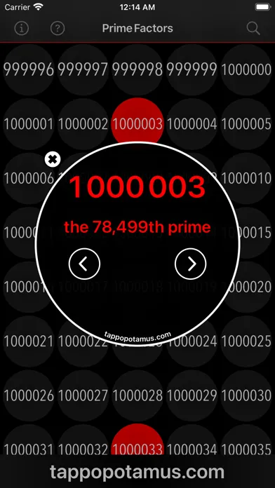 Capturas de tela do Prime Factors