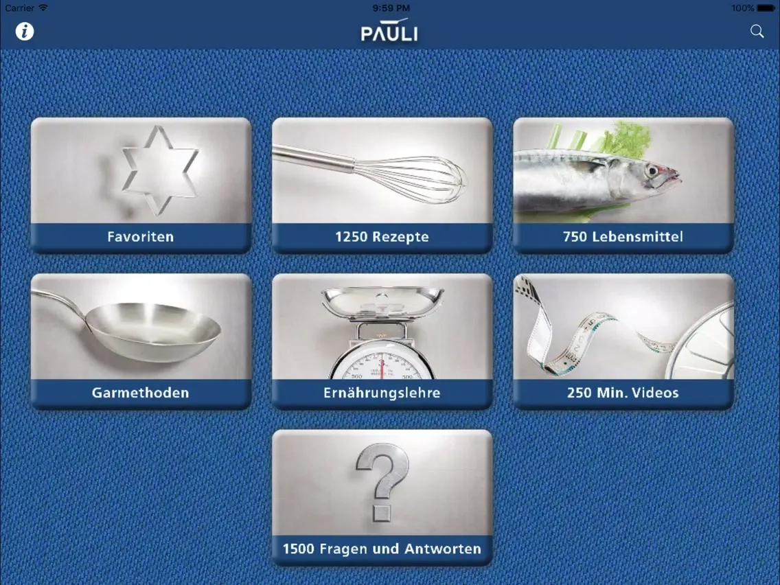 Pauli - Die Küchenbasis iPad 应用截图