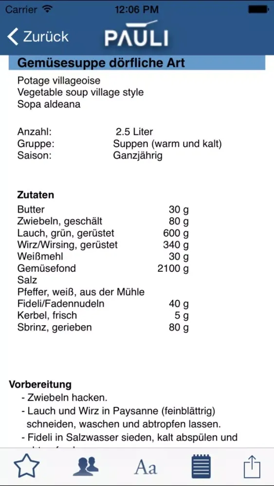 Pauli - Die Küchenbasis应用截图