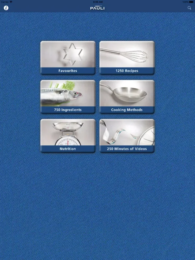Ảnh chụp màn hình của Pauli, The kitchen basics,Lite iPad 
