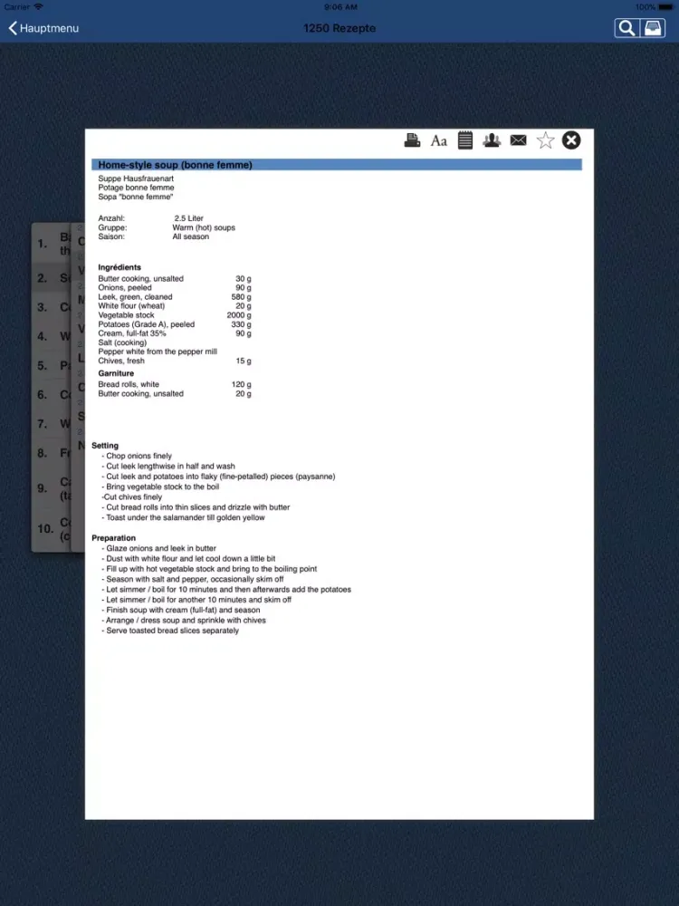 Ảnh chụp màn hình của Pauli, The kitchen basics,Lite iPad 