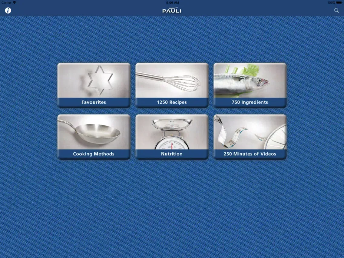 Ảnh chụp màn hình của Pauli, The kitchen basics,Lite iPad 