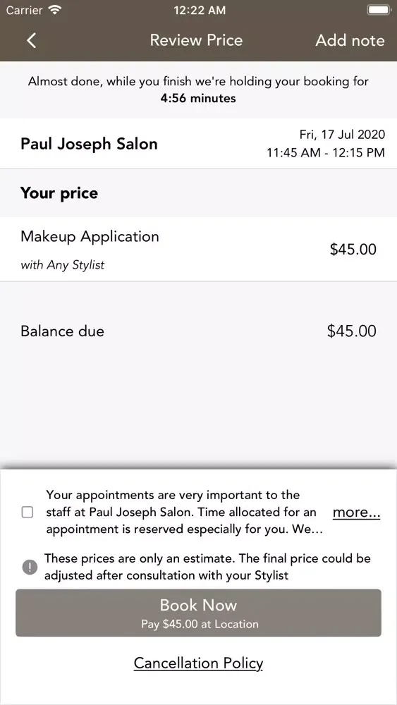 Tangkapan skrin Paul Joseph Salon
