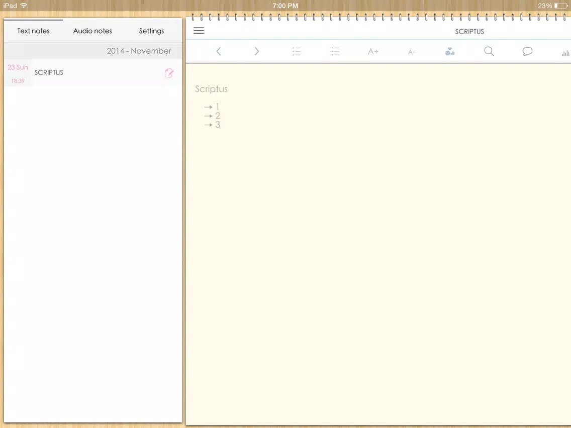 SCRIPTUS iPad  স্ক্রিনশট
