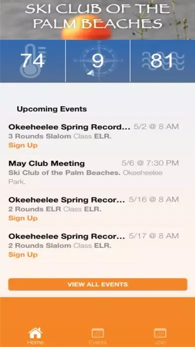 Tangkapan skrin Ski Club of the Palm Beaches
