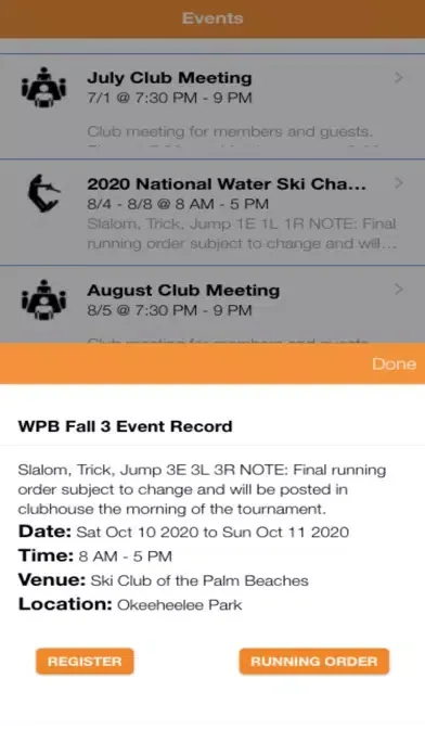 Tangkapan skrin Ski Club of the Palm Beaches
