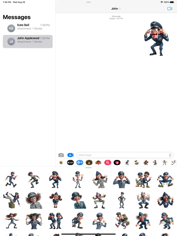 Zrzuty ekranu Air Force Stickers iPad 