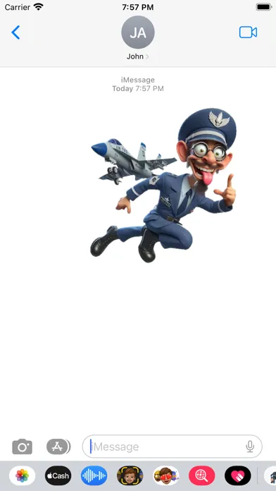 Zrzuty ekranu Air Force Stickers