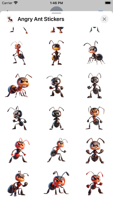 Ảnh chụp màn hình của Angry Ant Stickers