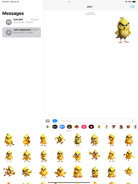 Angry Canary Stickers iPad 应用截图