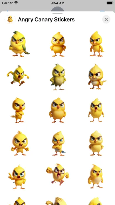 Angry Canary Stickers应用截图
