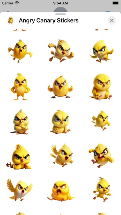 Angry Canary Stickers应用截图