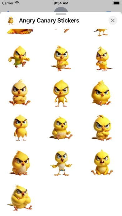 Angry Canary Stickers应用截图