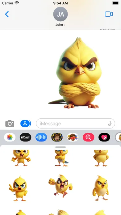 Angry Canary Stickers应用截图