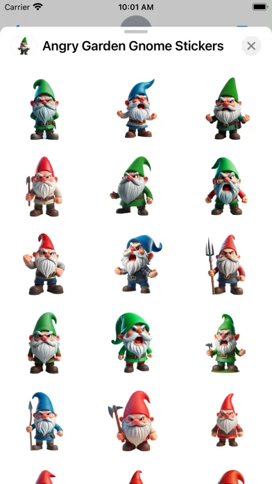 Angry Garden Gnome Stickers سکرین شاٹس