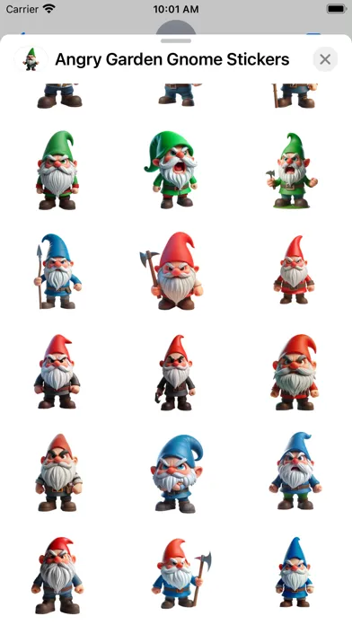Angry Garden Gnome Stickers سکرین شاٹس