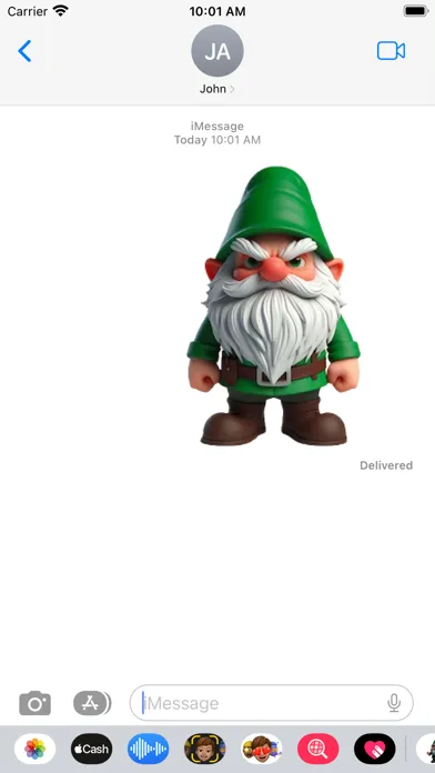 Angry Garden Gnome Stickers سکرین شاٹس