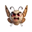Angry Moth Stickers Angry Moth Stickers