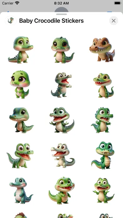 Скриншоты Baby Crocodile Stickers