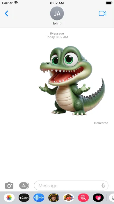 Скриншоты Baby Crocodile Stickers
