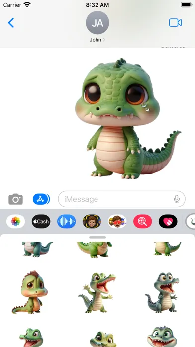 Скриншоты Baby Crocodile Stickers