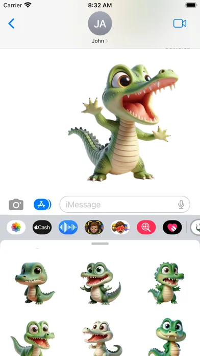 Скриншоты Baby Crocodile Stickers
