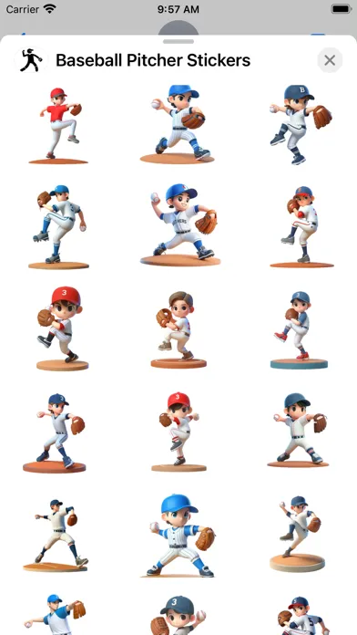 Baseball Pitcher Stickers Screenshots