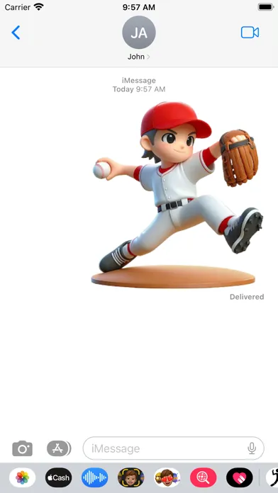 Baseball Pitcher Stickers Screenshots