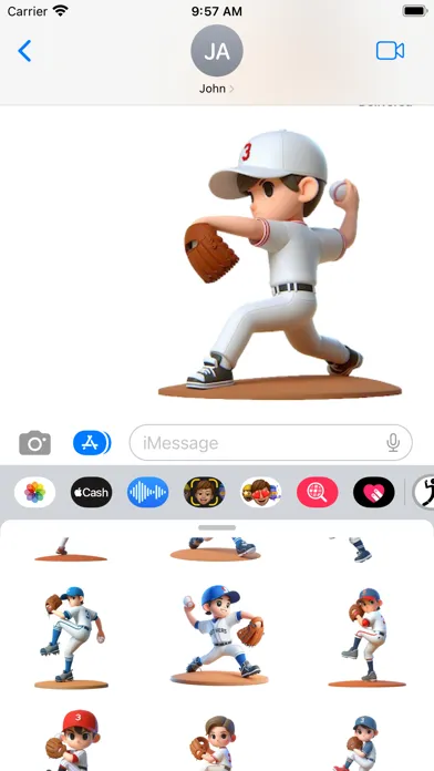 Baseball Pitcher Stickers Screenshots