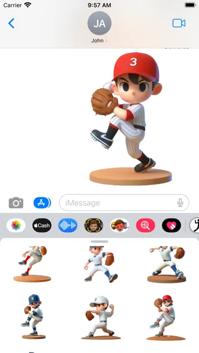 Baseball Pitcher Stickers Screenshots