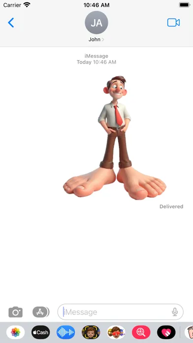 Captures d'écran de Big Feet Stickers