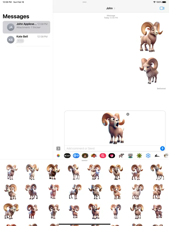 Bighorn Sheep Stickers iPad  スクリーンショット