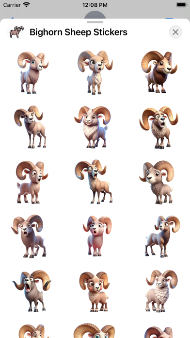 Tangkapan skrin Bighorn Sheep Stickers