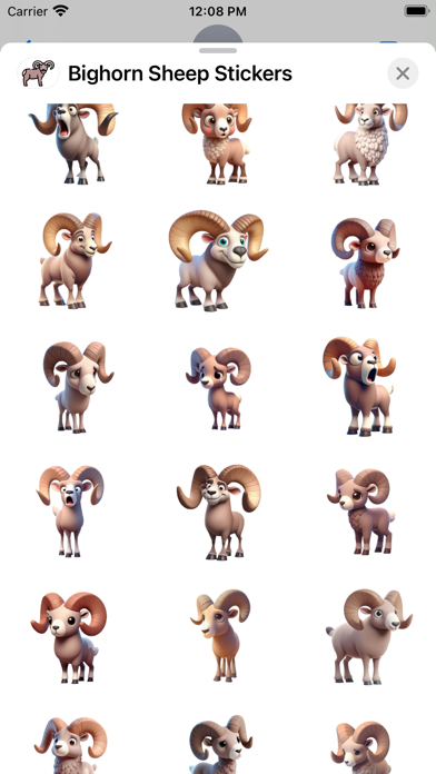 Tangkapan skrin Bighorn Sheep Stickers