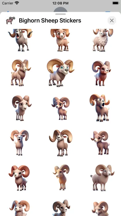 Bighorn Sheep Stickers スクリーンショット