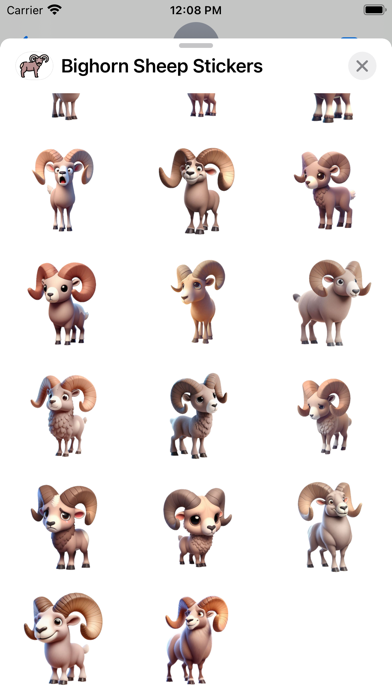 Tangkapan skrin Bighorn Sheep Stickers