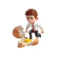 Broken Egg Man Stickers