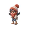 Chilly Woman Stickers Chilly Woman Stickers