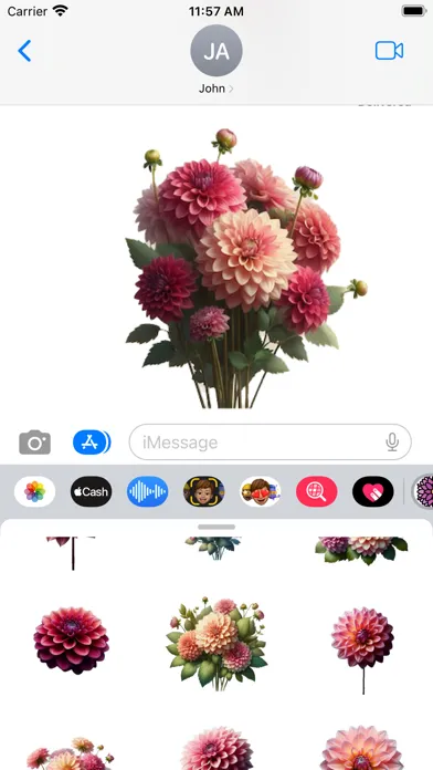 Dahlia Stickers Screenshots