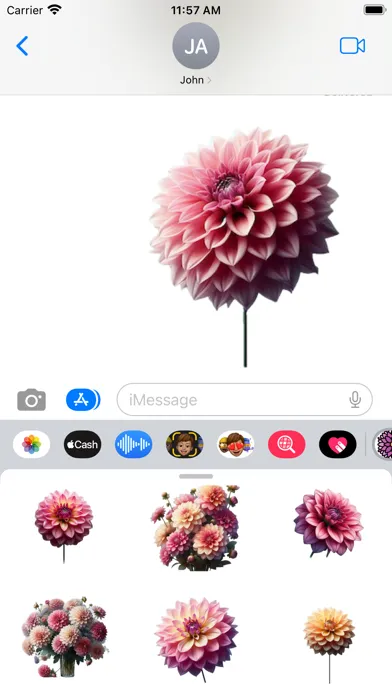 Dahlia Stickers Screenshots