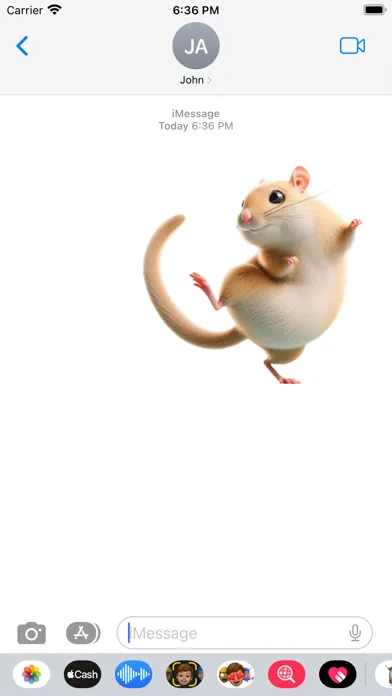 Dancing Gerbil Stickers スクリーンショット